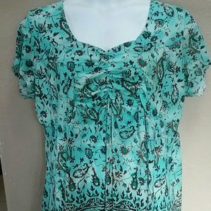 Venezia / Lane Bryant boho blouse 22/24 2X